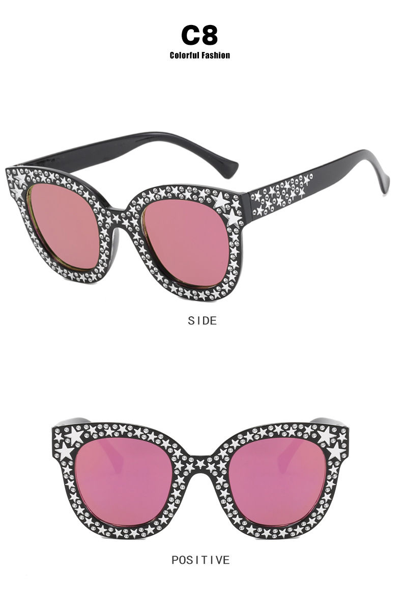 Thumbnail: Vintage Square Diamond Star Sunglasses