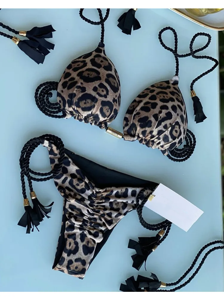 Thumbnail: Bikini Print Rope Swimsuit