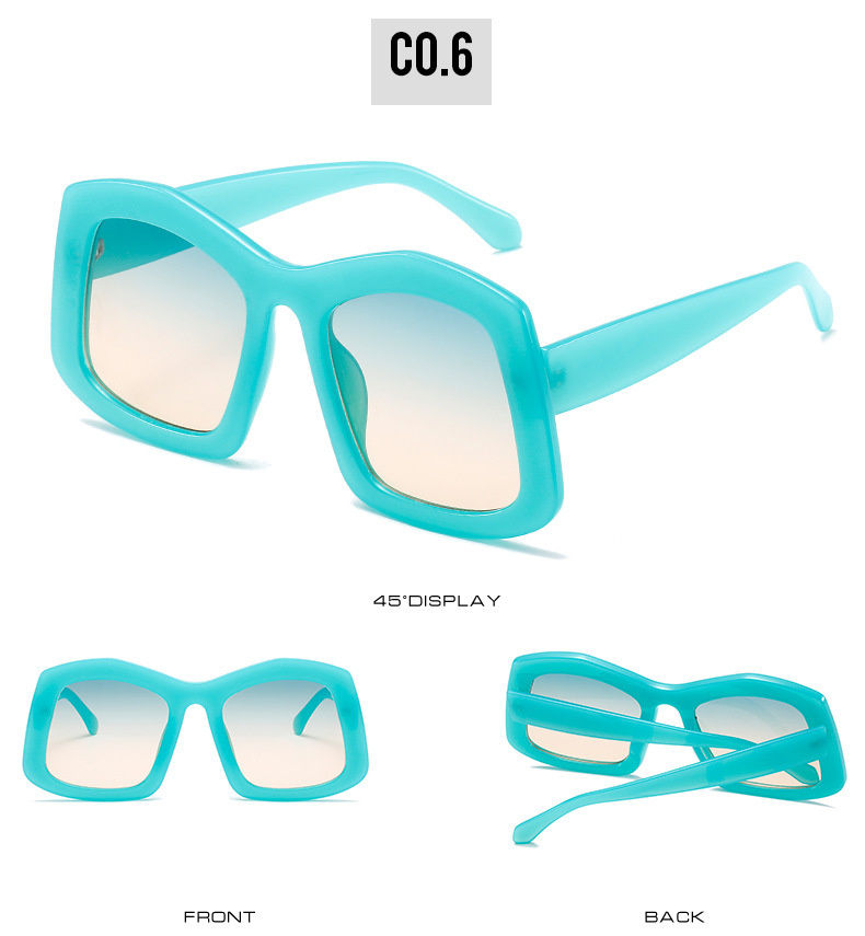 Thumbnail: Unique Oversized Square Sunglasses UV400
