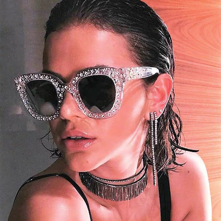 Thumbnail: Vintage Square Diamond Star Sunglasses