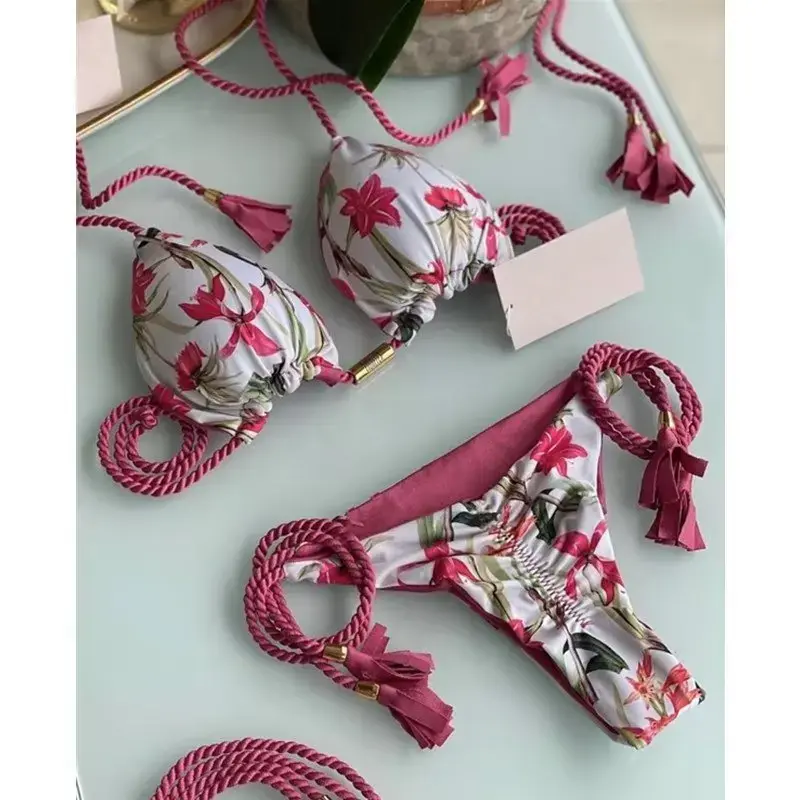 Thumbnail: Bikini Print Rope Swimsuit