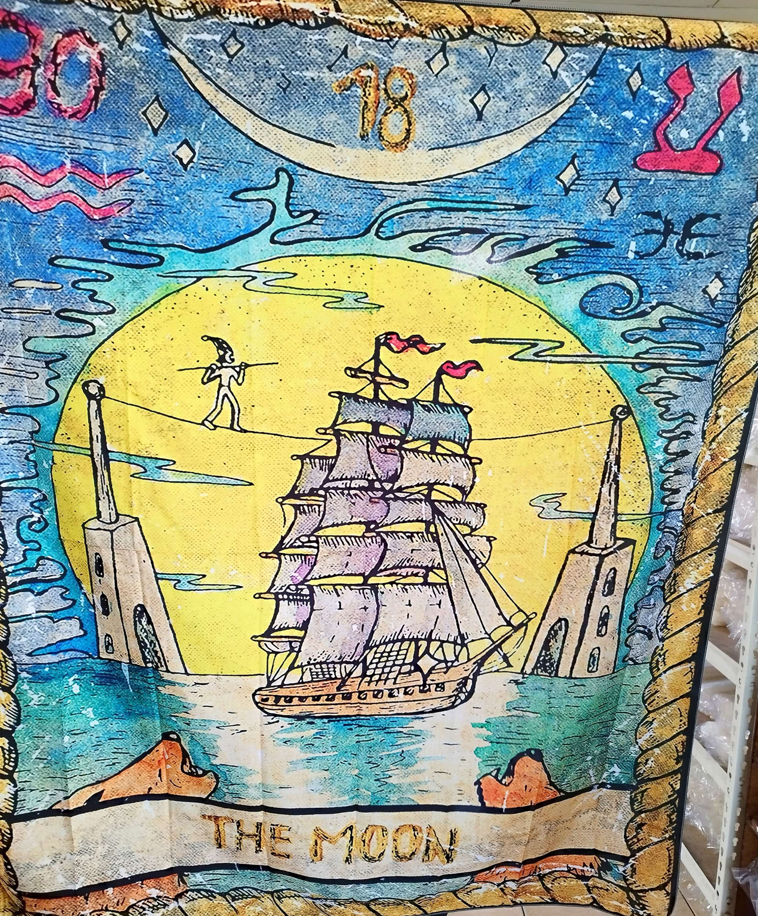 MANTA " LUNA TAROT" 130 x 150

