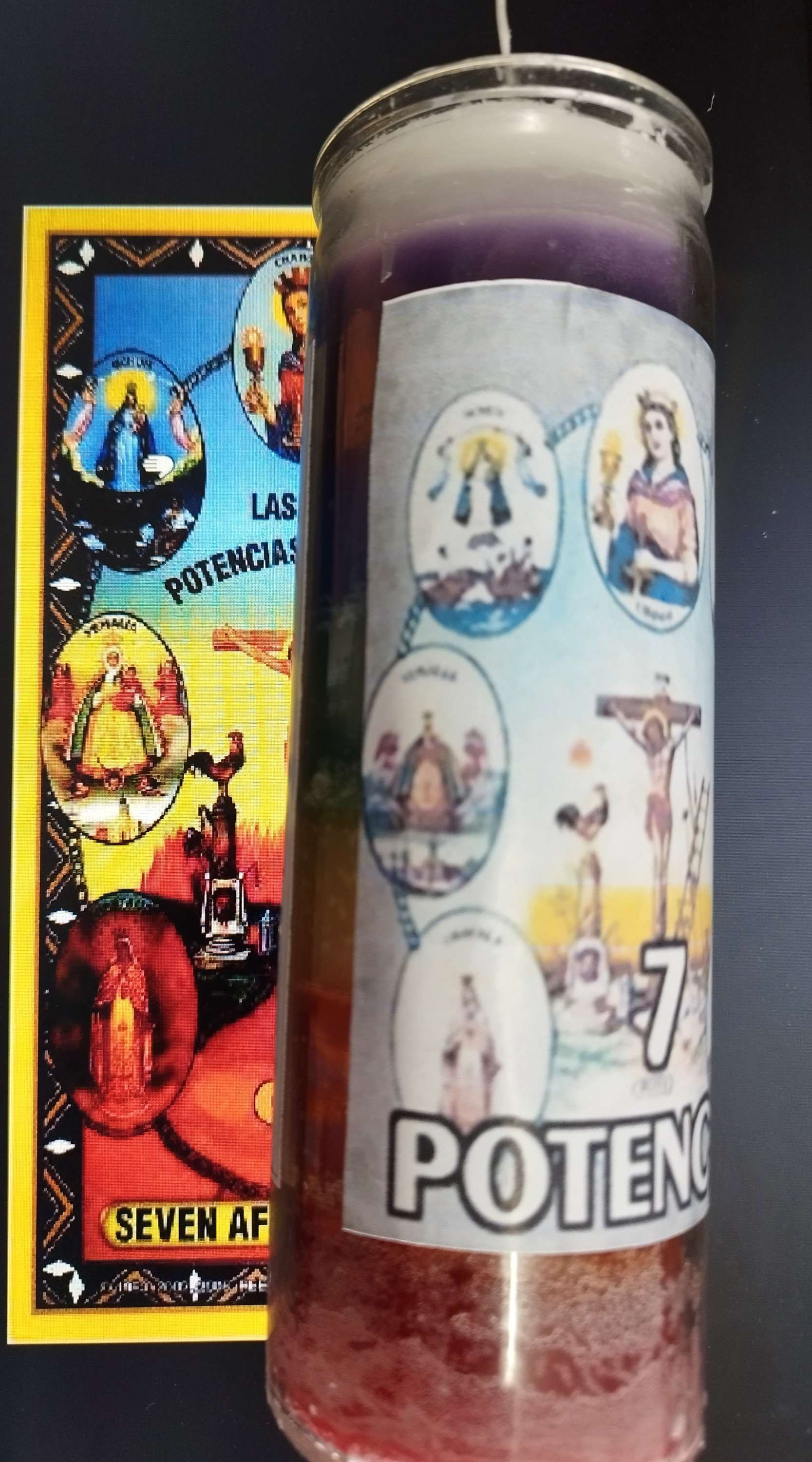 7 POTENCIAS veladora vaso