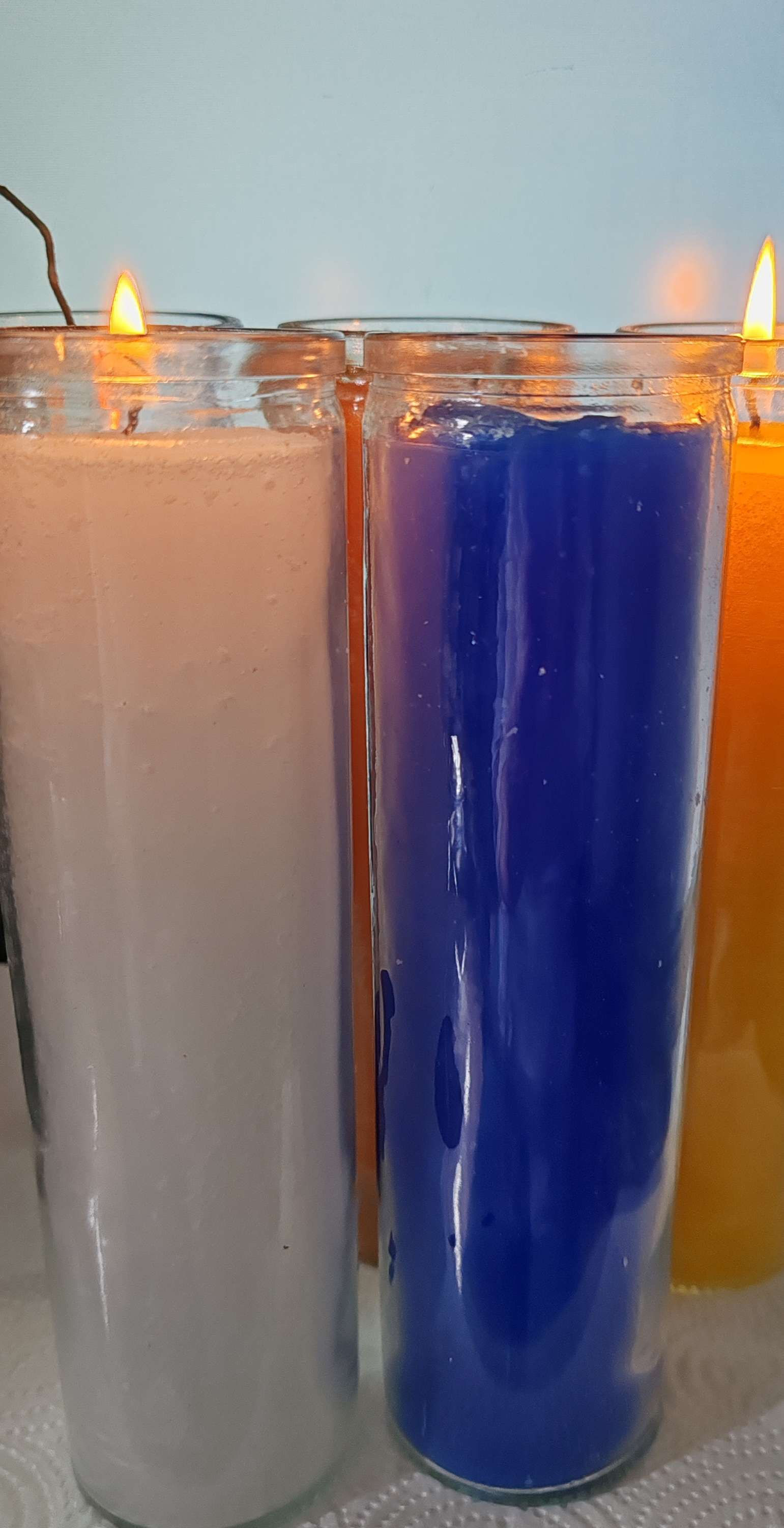 VELADORA VASO color liso