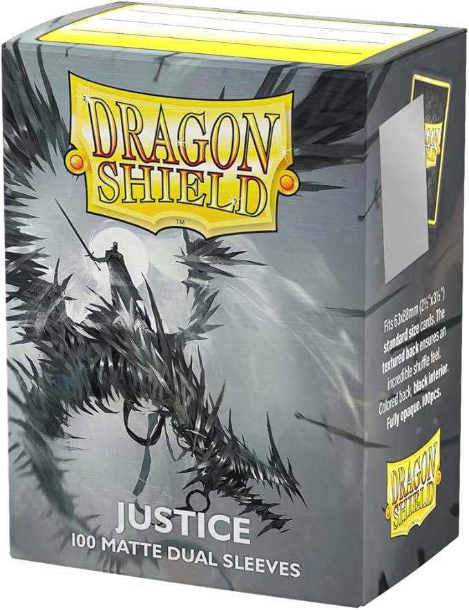 Dragon Shield Deck Protectors MATTE Dual JUSTICE (100 Count)
