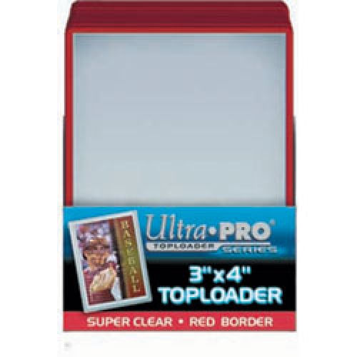 ULTRA PRO - TOPLOADERS - RED 3X4 (25 COUNT)