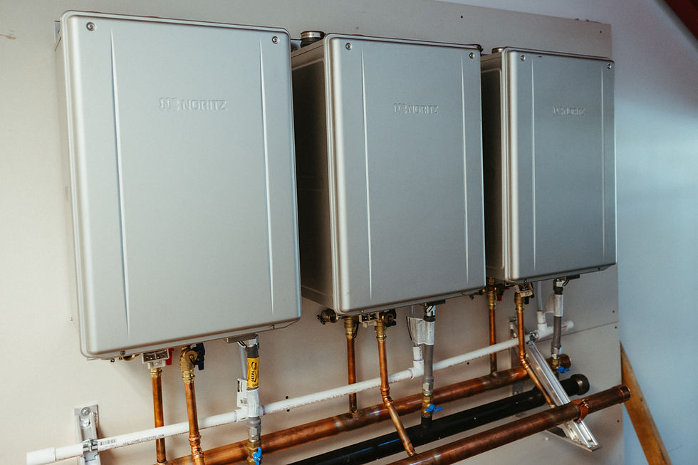 Noritz tankless water heaters professionally installed by Clear Water Plumbing in San Clemente, California