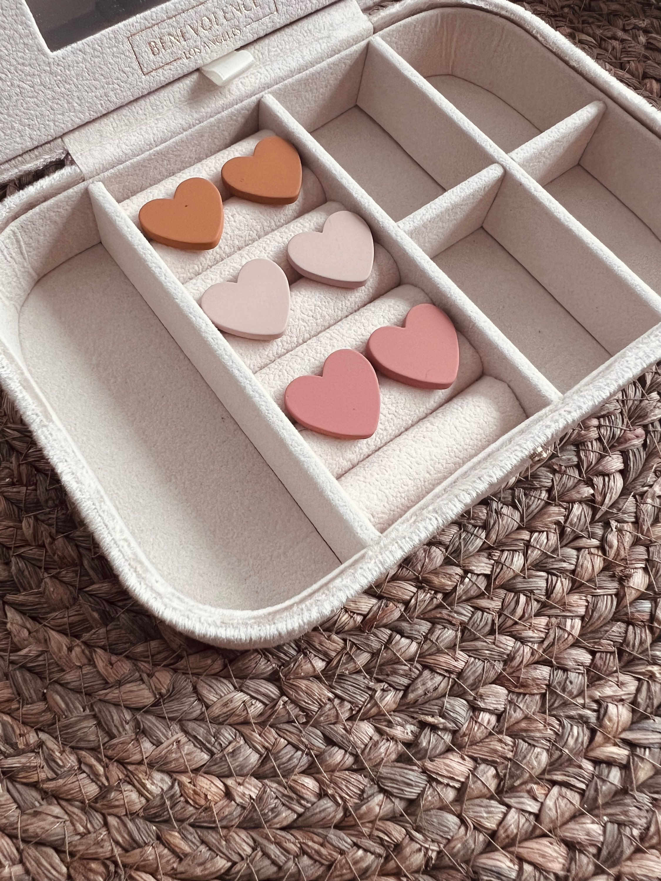 Acrylic Heart Earrings 