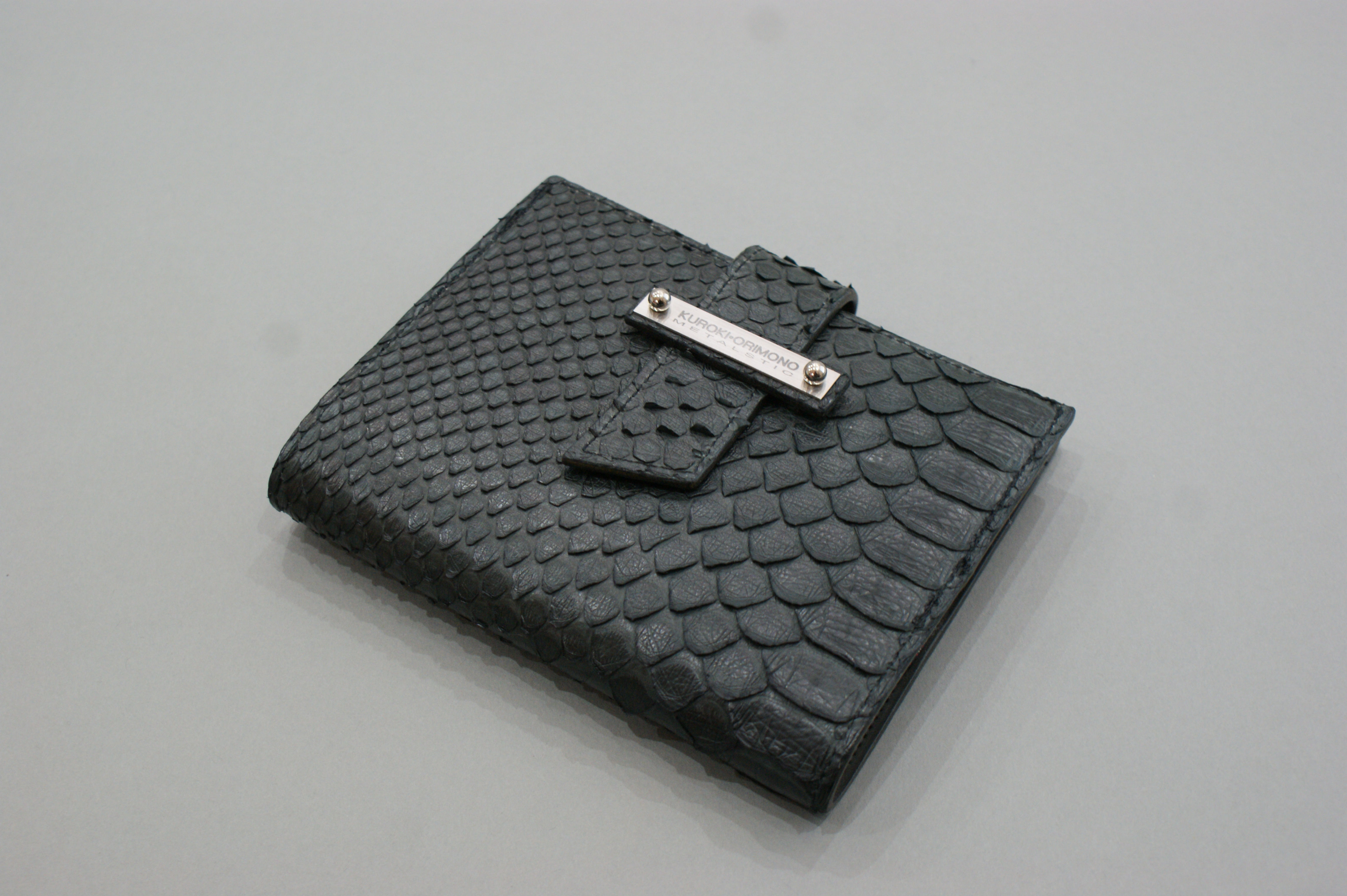 博多織×PYTHON ブックカバー(ブラック)