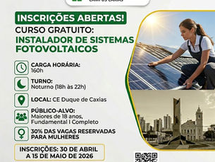 IFMA Campus Caxias abre inscrições para curso gratuito de Instalador de Sistemas Fotovoltaicos