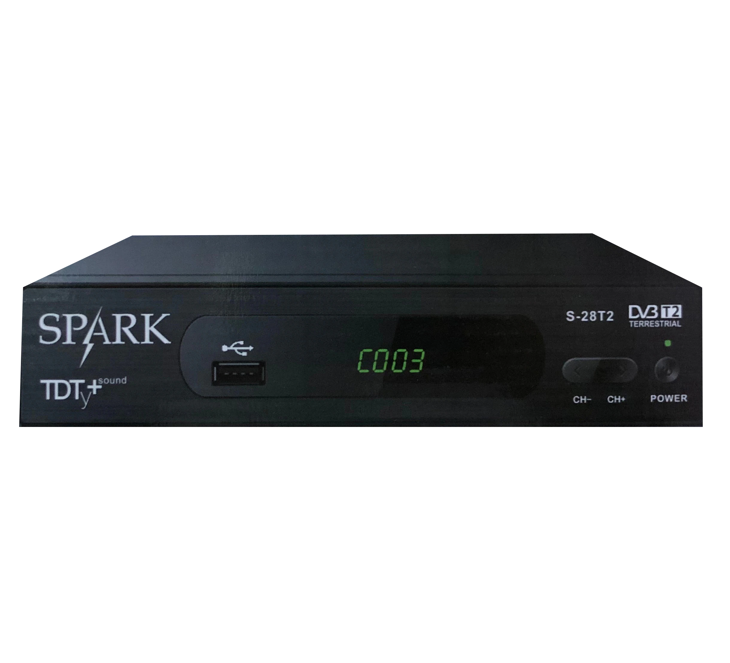 SPARK DIGITAL decoder for TV receiver TDT with remote control S-28T2
