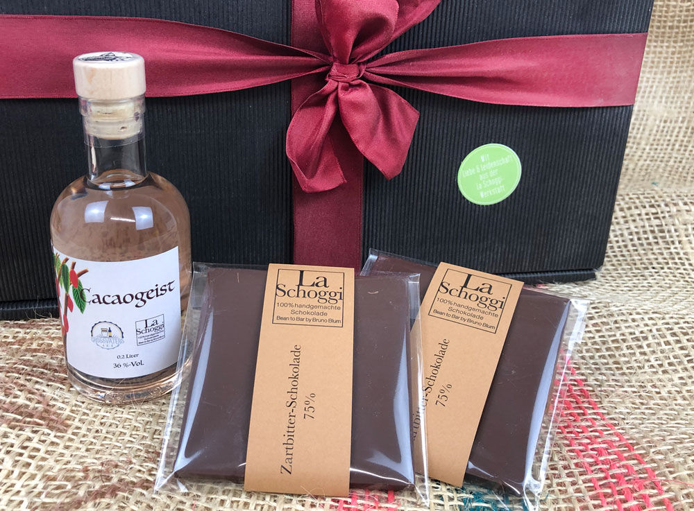 «Schoggi-Geist» – Schoggi trifft Cacao-Schnaps