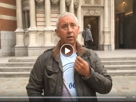 A battle between good and evil and I stood my ground. Live at Westminster Cathedral 16th April 2019