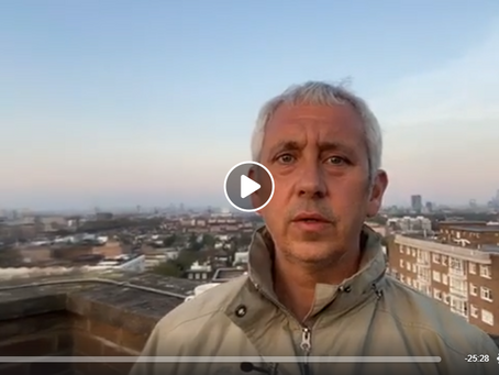 Live 'Update from Jon Wedger' April 2020