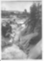 Dionondahowa Falls from the Easton side looking toward the Stevens & Thompson Paper Mill