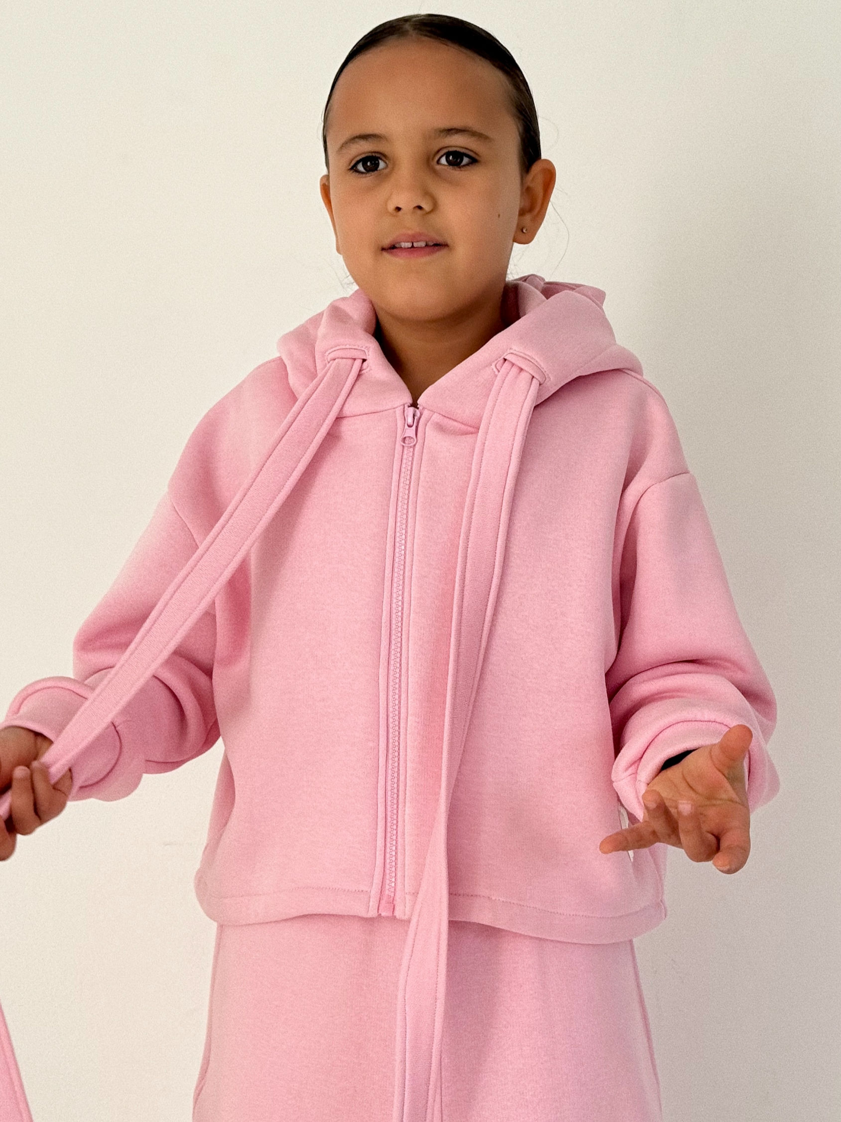 ХУДІ З ДОВГИМИ ШНУРКАМИ РОЖЕВИЙ