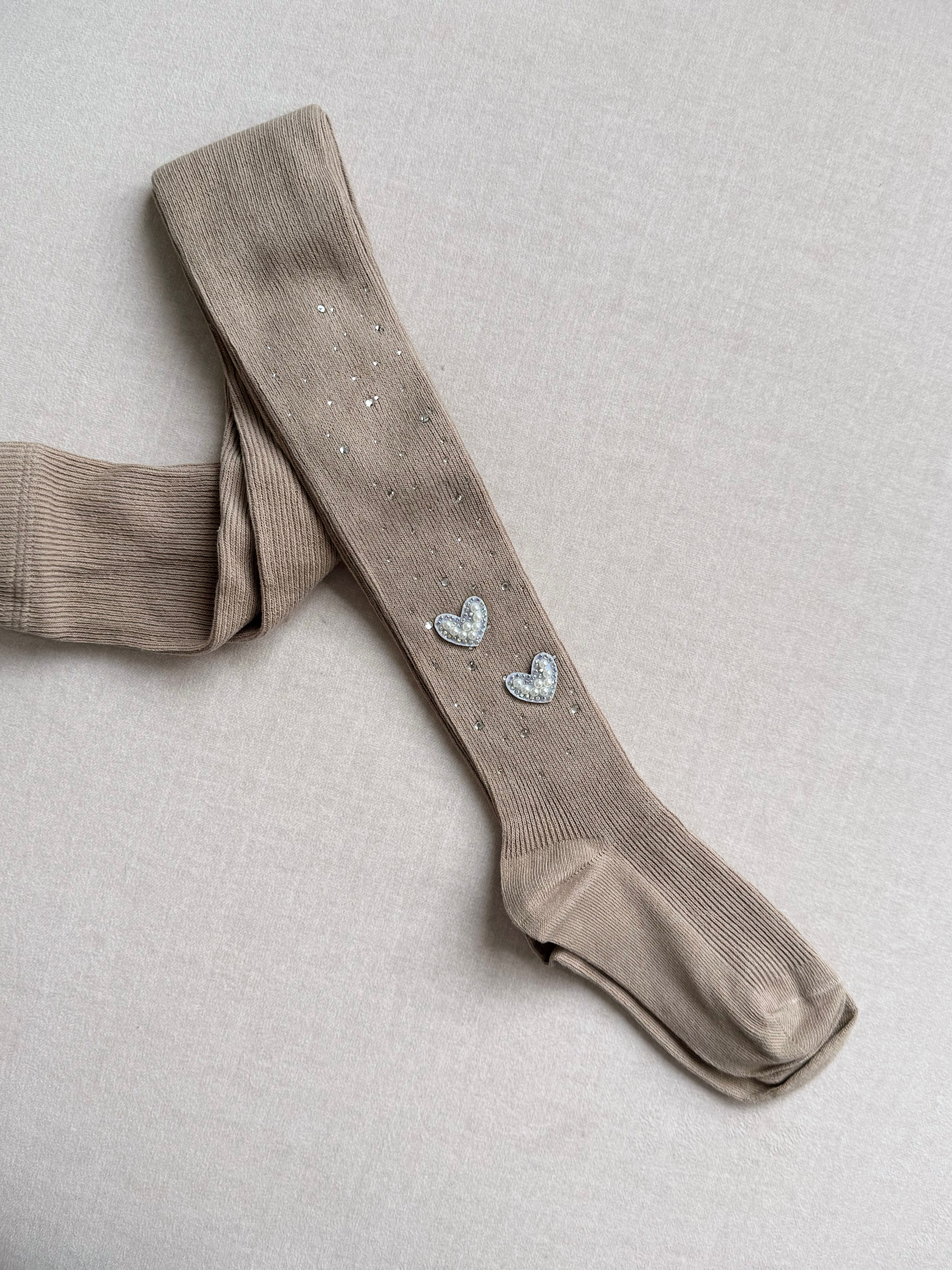 КОЛГОТКИ З СЕРДЕЧКАМИ ТА СТРАЗАМИ