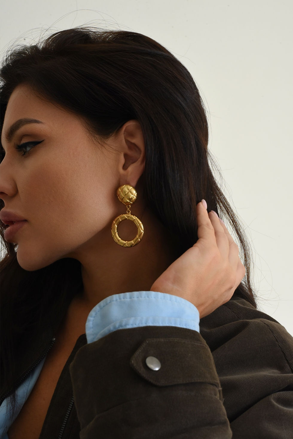 ФАКТУРНІ СЕРЕЖКИ З ПІДВІСКАМИ