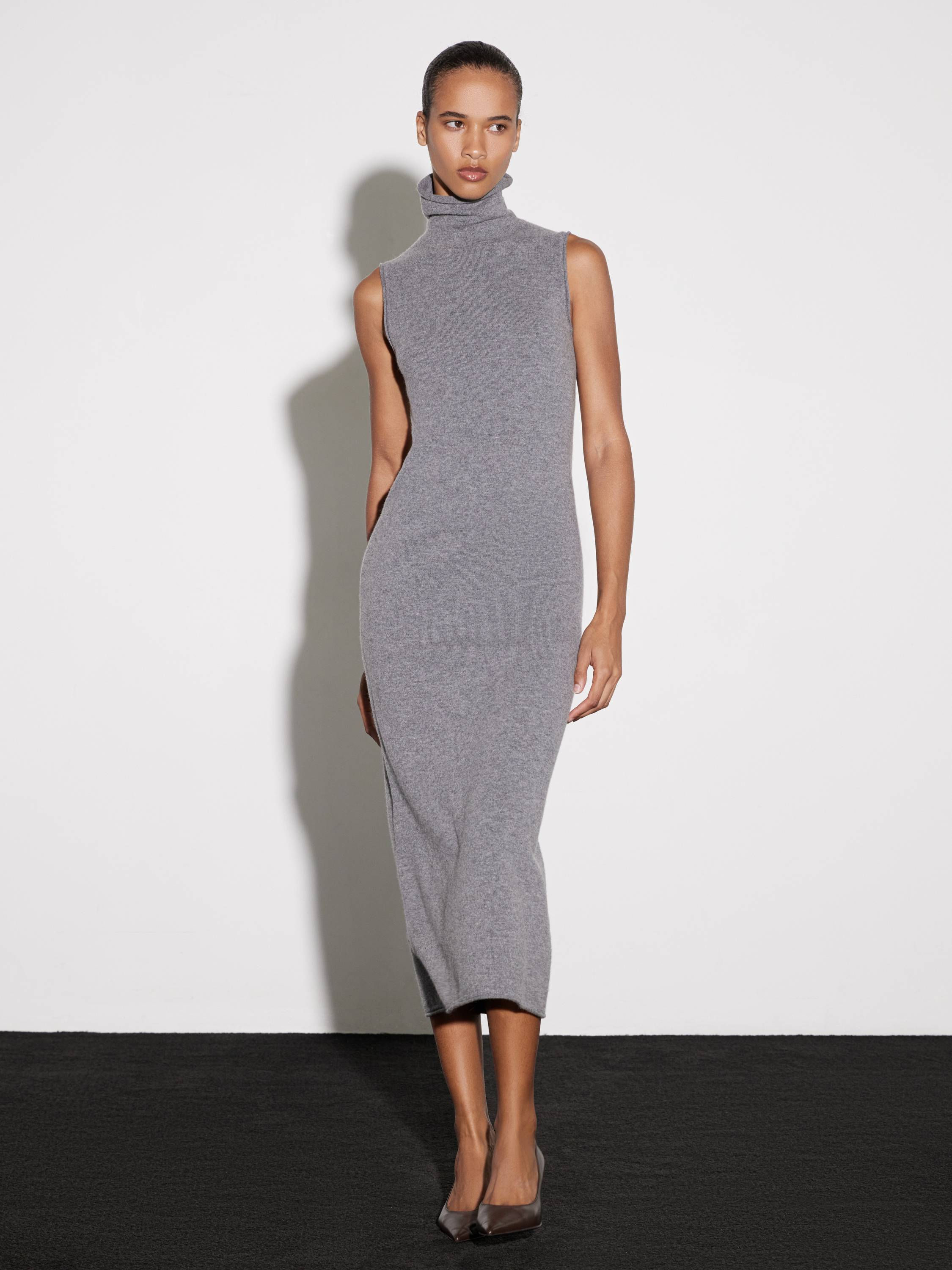 СУКНЯ МІДІ З КОМІРОМ СТІЙКОЮ