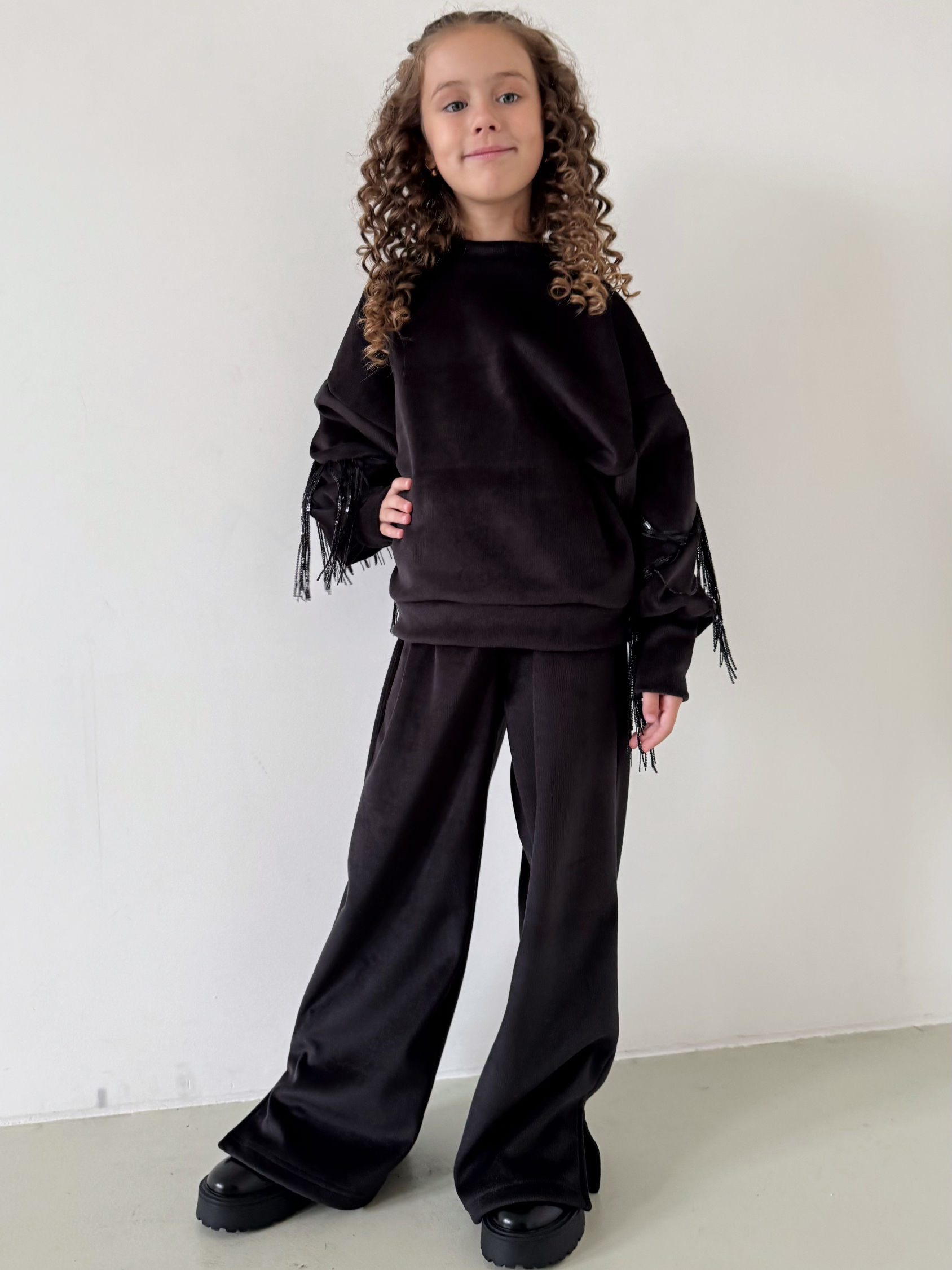 ШТАНИ-ПАЛАЦЦО У РУБЧИК ЧОРНІ