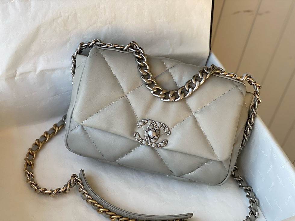 Chanel 19 Flap Size 26 หนังแกะ , กระเป๋าชาแนล19 , กระเป๋าแบรนด์เนมเกรดออริ1:1