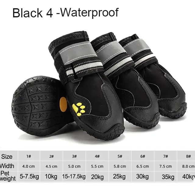 Miniatura: 4pcs/set Pet Dog Shoes
