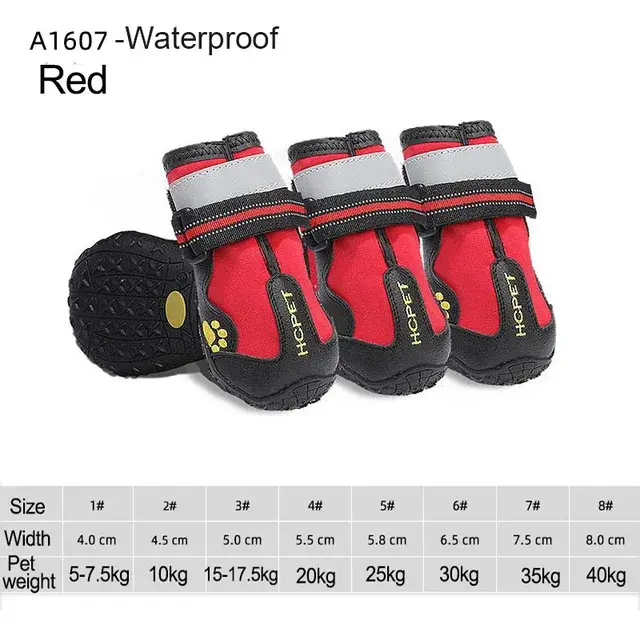 Miniatura: 4pcs/set Pet Dog Shoes