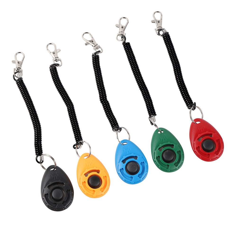 Miniatura: Adjustable Dog Training Clicker with Keychain Strap