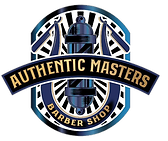 Authentic Masters Alumni Barber Shop logo. . It is an Alumni Owned Barbershop