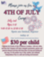4th of July Camp