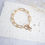 Thumbnail: Brynlee - Thick Link Chain With Wired Pearl Bracelet