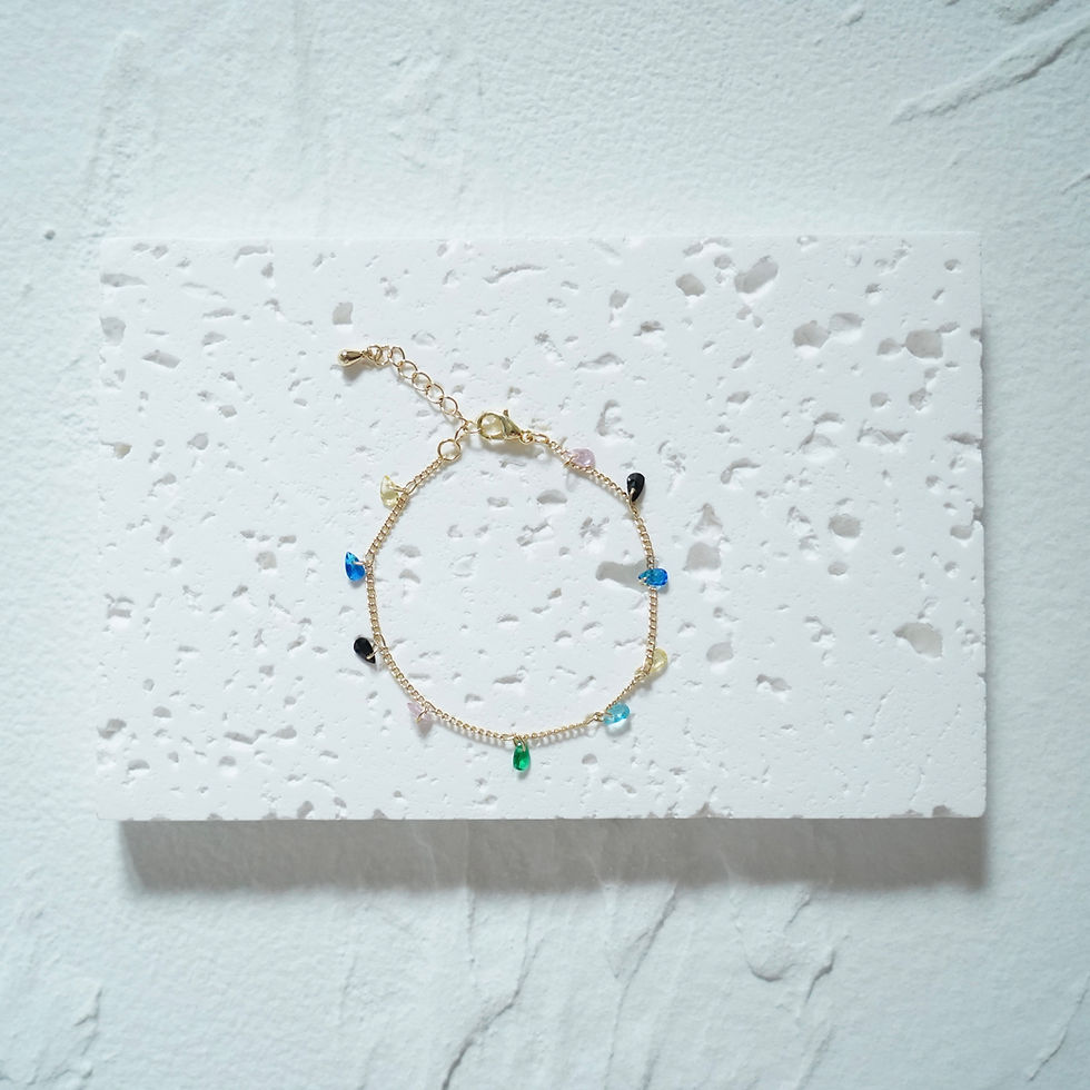 Thumbnail: Lindsay - Rainbow Teardrop Bracelet