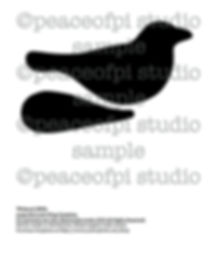 Large Bird with Wing Tracing Templates Instant Download PDF