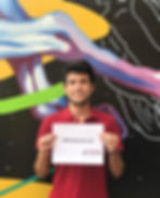 Intern holding #what I learned sign