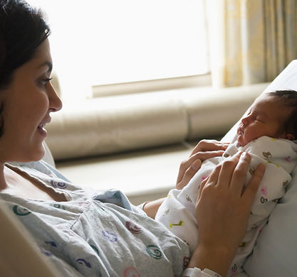 Mother Holding Newborn