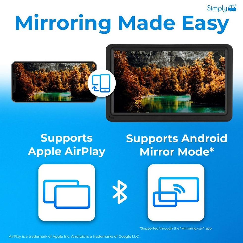 Thumbnail: SIMPLY AUTO SMART IN CAR DISPLAY WIRELESS APPLE CARPLAY/ANDROID