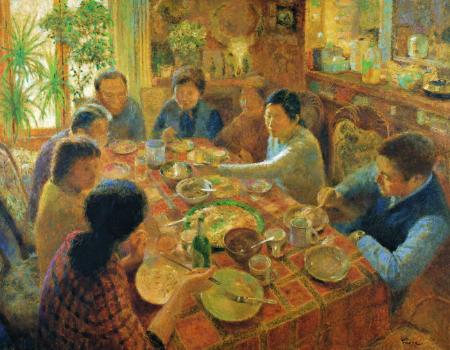 During the dinner 聚餐之中 146x114cm 2012