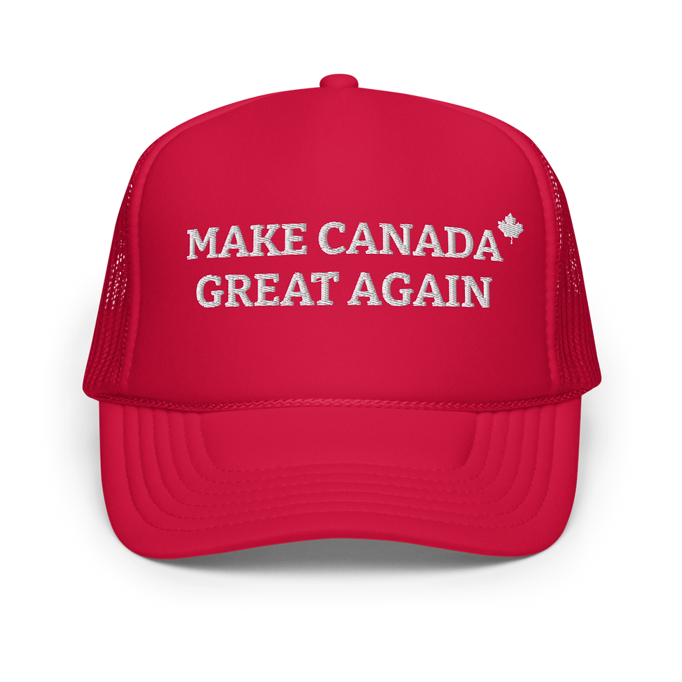 Make Canada Great Again Red Trucker Hat - Front View