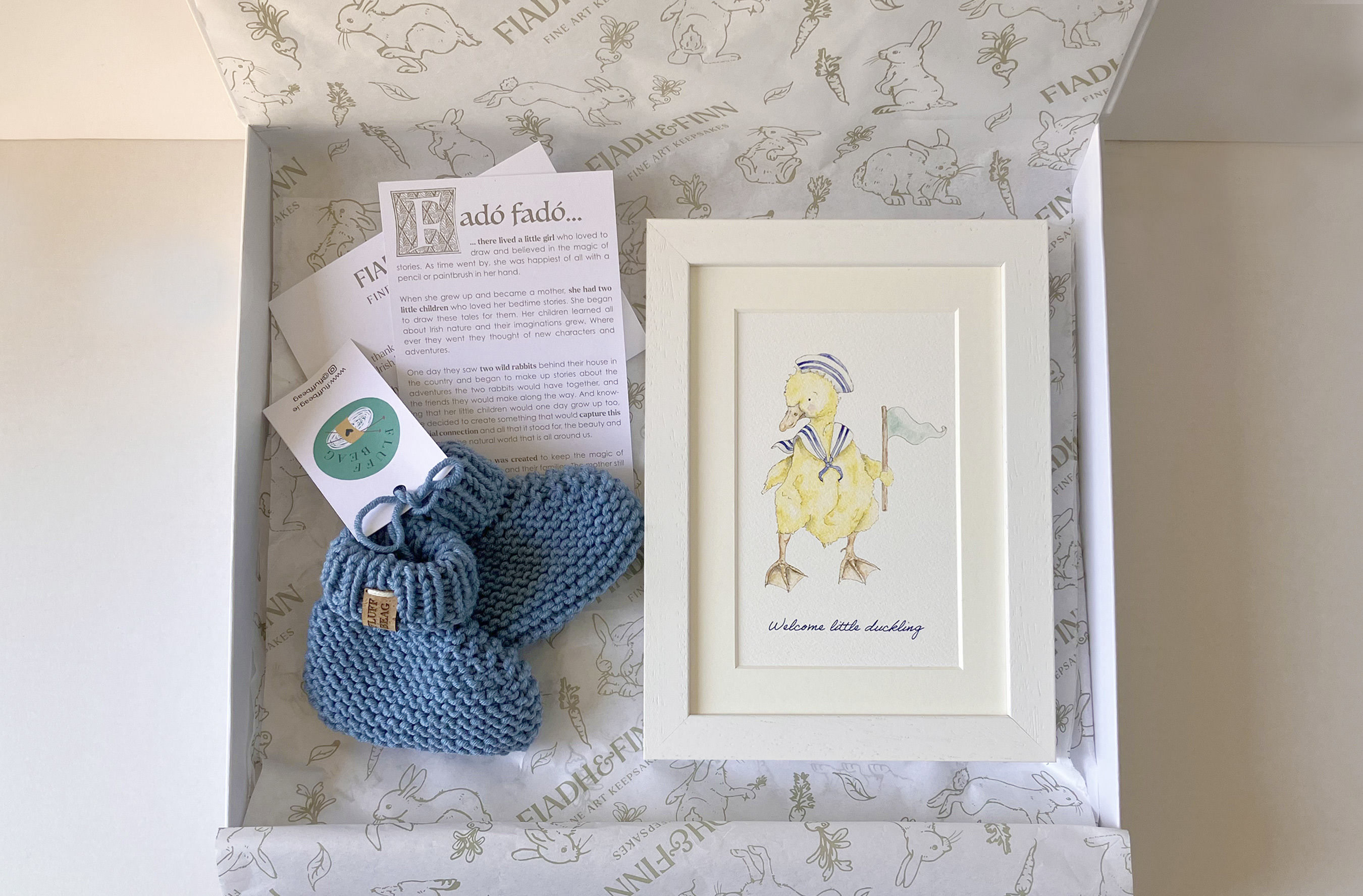 Little Duckling Irish Made Baby Gift Box
