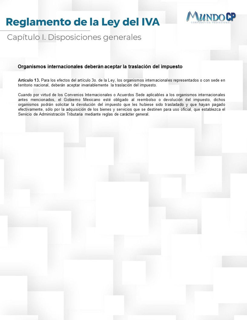 Articulo 13
