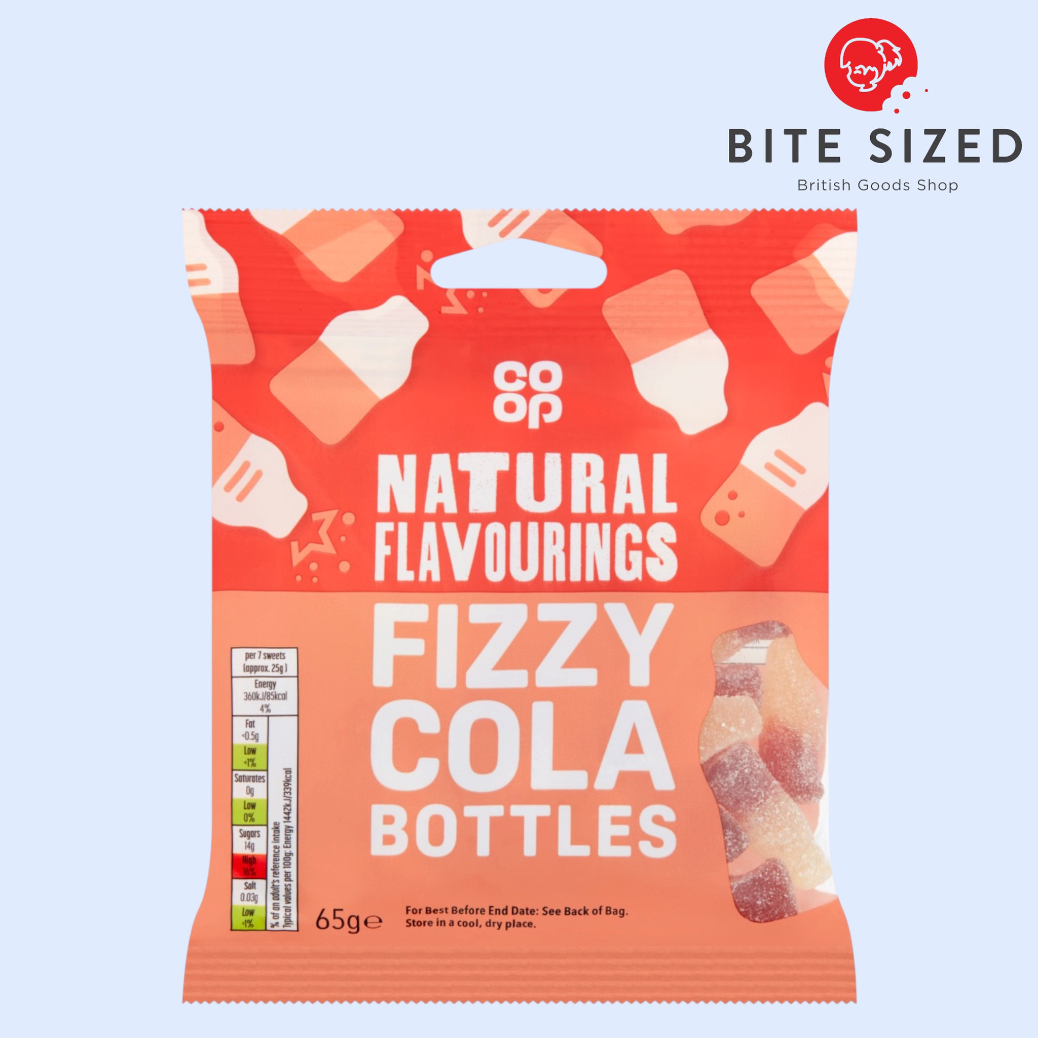 Co op Fizzy Cola Bottles Bag 