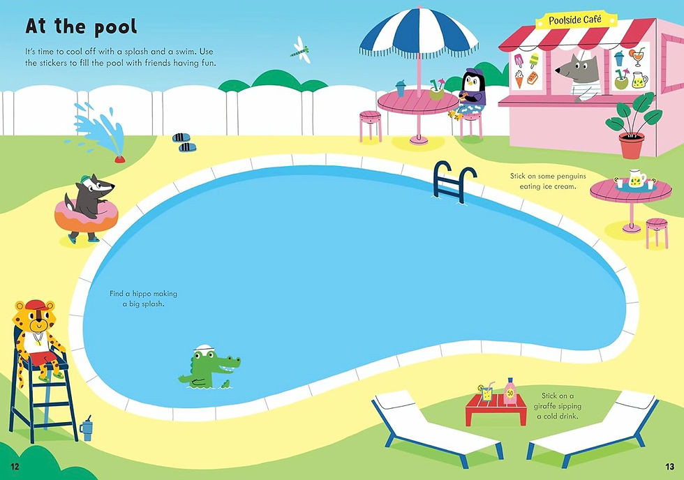 Miniature : Usborne Little First Stickers - Holiday