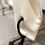 Thumbnail: Bed runner cover/printed lily flower/off white