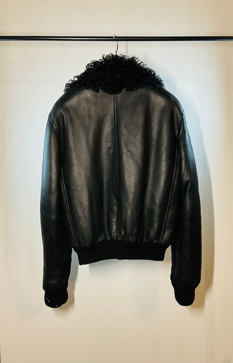 Thumbnail: GUCCI vintage men’s jacket/leather & fur