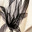 Thumbnail: Bed runner cover/printed lily flower/off white
