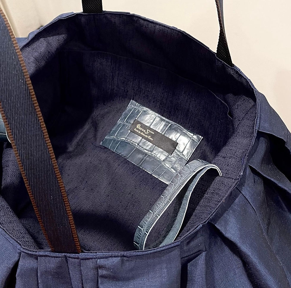 Thumbnail: 3D draped tote bag