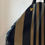 Thumbnail: Big Black & tobacco/bulldog striped jacquard tote bag