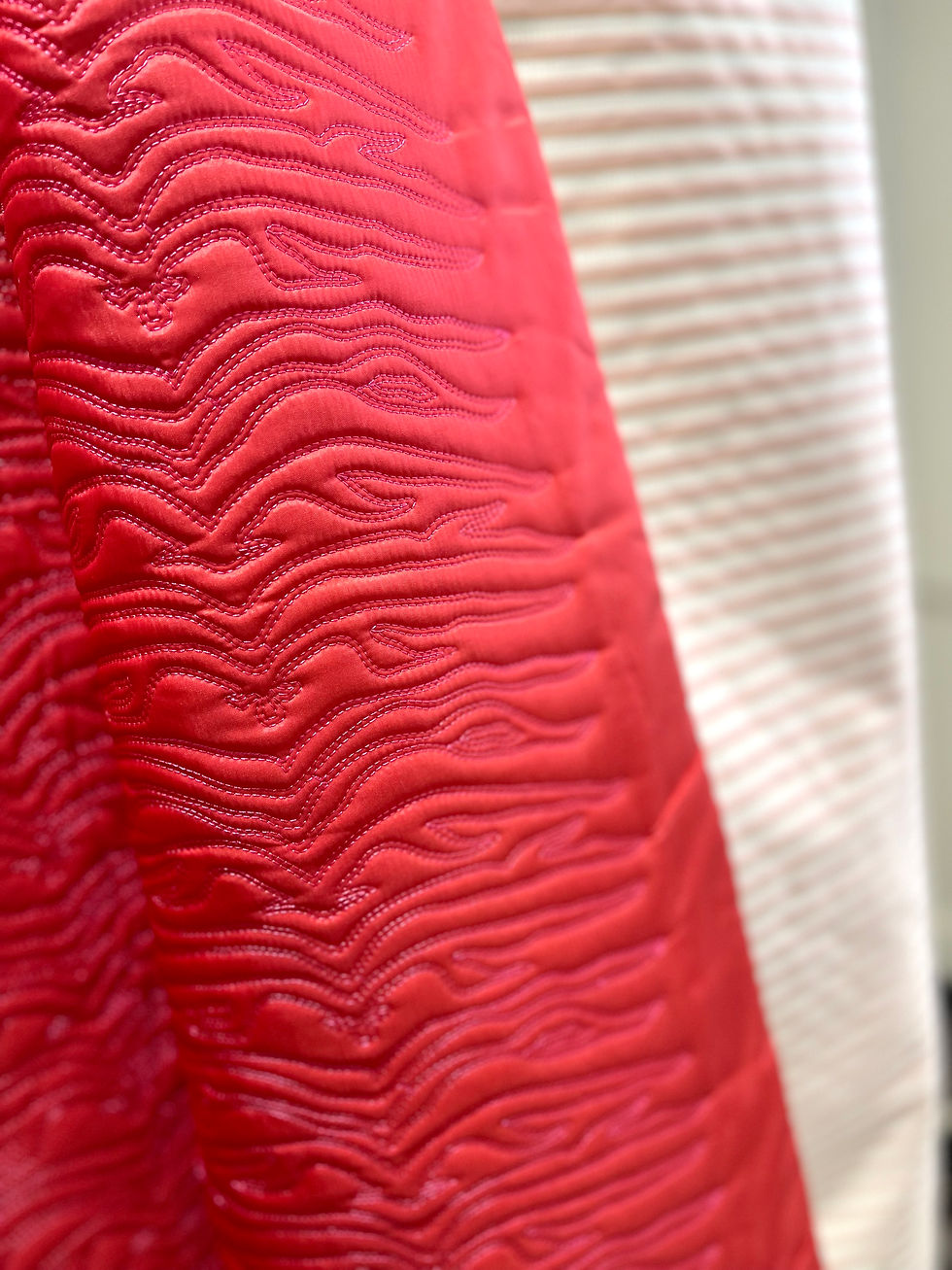 Miniature : Couverture en jacquard de soie rose