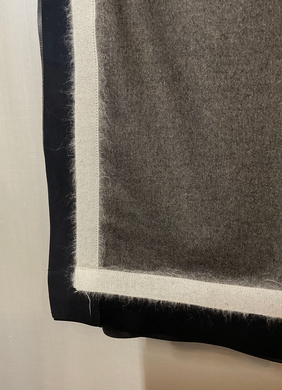Thumbnail: Scarf XL pure cashmere/leather
