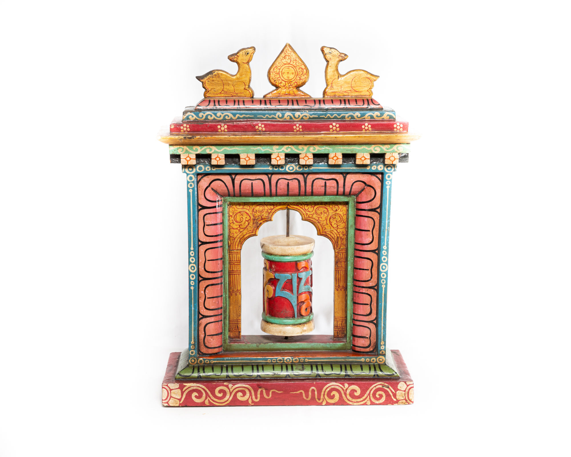 Gebetsmühle aus Holz